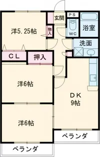 第6メゾン麗【1階】の間取り