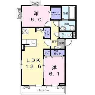 メゾン エインシェント7【2階】の間取り