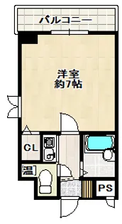 ラフォーレ1番館【4階】の間取り