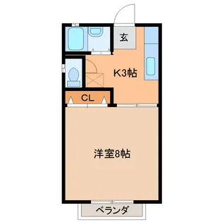 ニューウィング長山【2階】の間取り