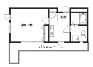 南駅前マンション【3階】の間取り