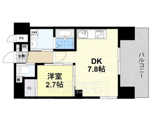 エセリアル清水丘【9階】の間取り