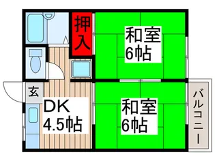 メゾンタジマ【2階】の間取り