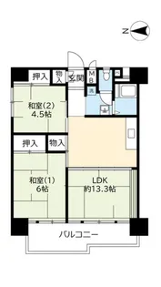 UR南港ひかりの【10階】の間取り