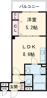 ラモーナ北条II【3階】の間取り