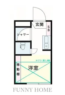 ルミエスタ世田谷【2階】の間取り