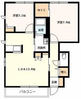 ルピナス【1階】の間取り