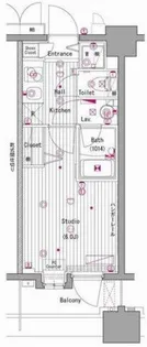 グランド・ガーラ横濱元町【6階】の間取り