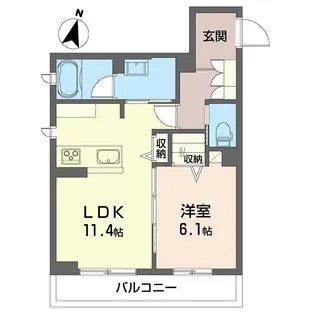 リシャール【2階】の間取り