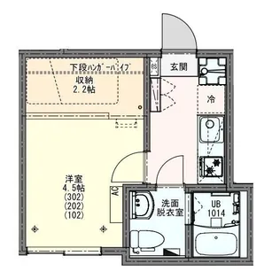 KEIAI RESIDENCE宮原【3階】の間取り