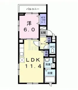 キルシェ千早【2階】の間取り