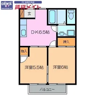 ソレアード【1階】の間取り