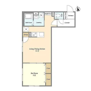 ウェルスクエア学芸大学【5階】の間取り