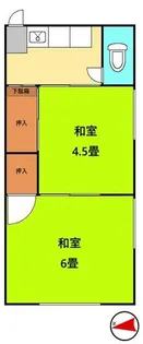 清越荘【2階】の間取り