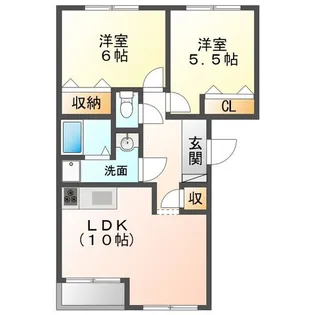 グランベルハウス【2階】の間取り