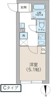 レピュア高円寺レジデンス【3階】の間取り