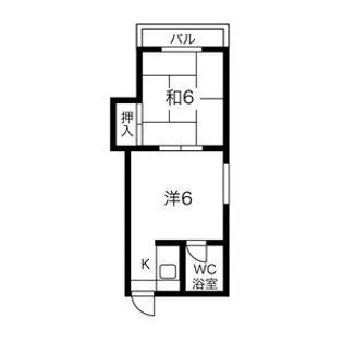 松栄栢ノ木ビルA棟【2階】の間取り