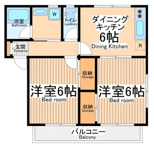 ウィングエム【1階】の間取り