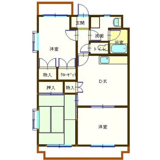 エスポワール女神【1階】の間取り