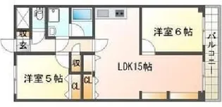 ホポロ東万代【4階】の間取り