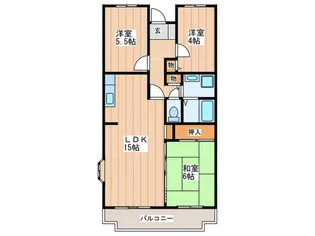 グランドゥール池田【1階】の間取り