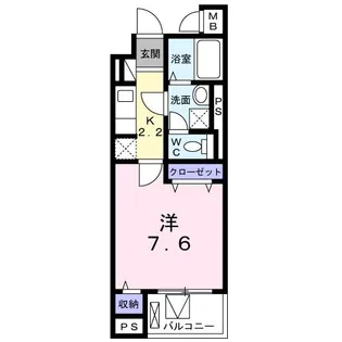 ル フィオーレ【4階】の間取り
