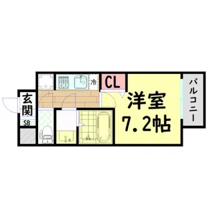 ファステートNAMBA華月【6階】の間取り