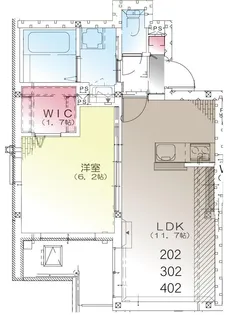 グランディオーズ町田【3階】の間取り