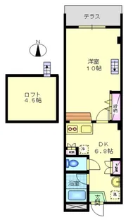 朝日マンション【1階】の間取り