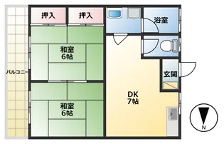 ジュエールエス【1階】の間取り
