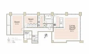 AURA表参道【2階】の間取り