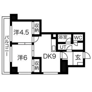 パシフィック札幌第一マンション【6階】の間取り