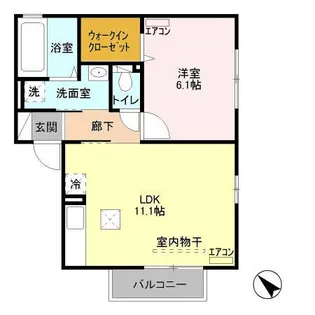 ヴィラ・ロワール【1階】の間取り
