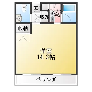フォーチュンシティマンション【1階】の間取り