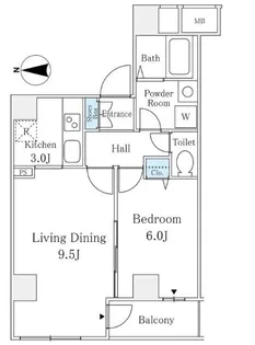 Daiwa Terrace 日本橋【5階】の間取り