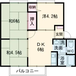 メゾンコージII【2階】の間取り
