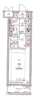 アルテカーサアリビエ東京イースト【2階】の間取り