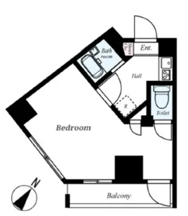 ルクシェール新宿中落合【1階】の間取り