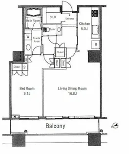白金タワー【31階】の間取り