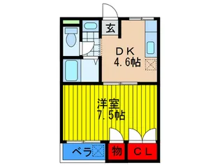 シャンテ北館【4階】の間取り