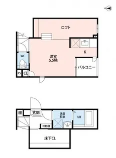CB久留米ニクス【1階】の間取り