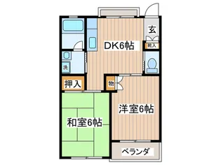 アーバンドエル烏山【2階】の間取り