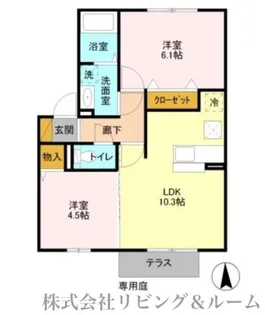 グラマードマレ・A棟【2階】の間取り