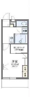 レオパレスきらら【2階】の間取り