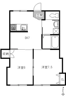 サンバロン【1階】の間取り