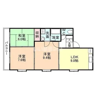 アベニュー布瀬【3階】の間取り