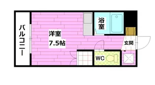 ラポール祇園【2階】の間取り