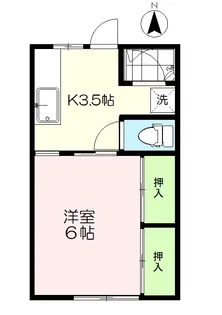 コーポクラモチ【2階】の間取り