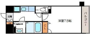 ファミールリブレ梅田東【7階】の間取り