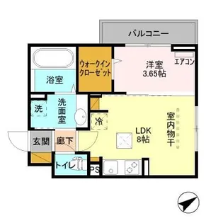 カナミオン【1階】の間取り